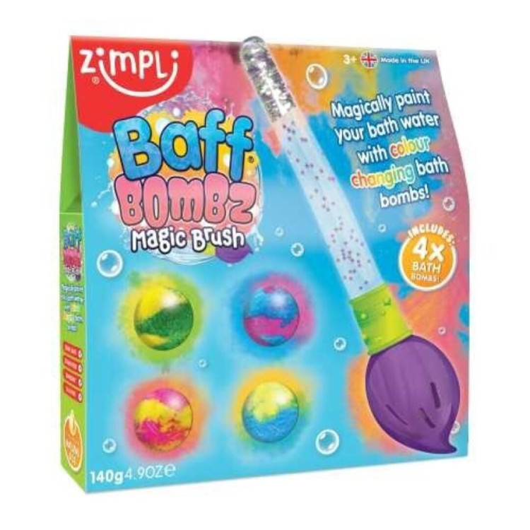 PINCEL MÁGICO + 4 BOMBAS DE BAÑO ZIMPLOKODS