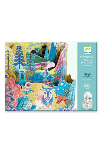 Colorear Diorama En la cima del mundo DJECO