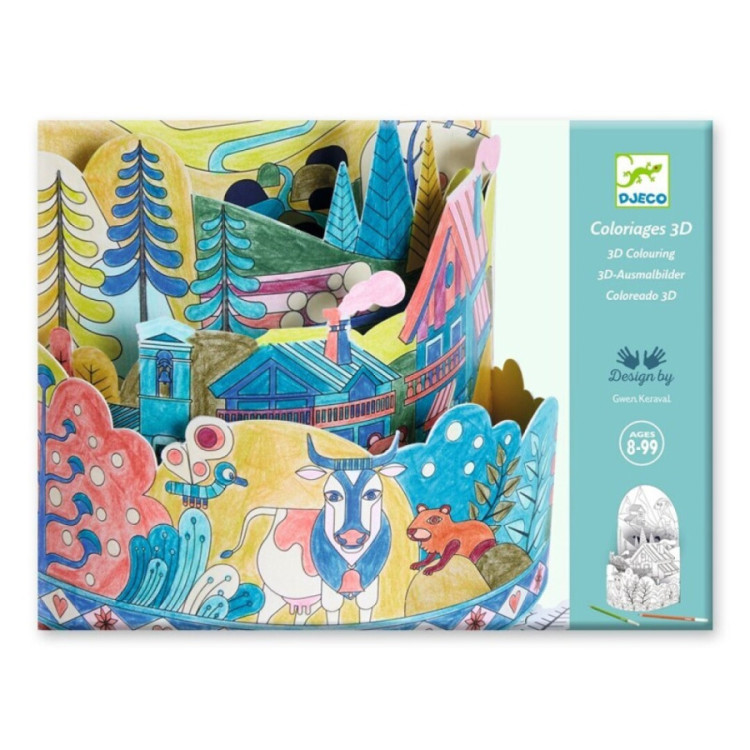 Colorear Diorama En la cima del mundo DJECO