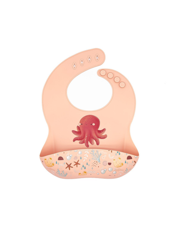 Babero de silicona Pulpo SASSI