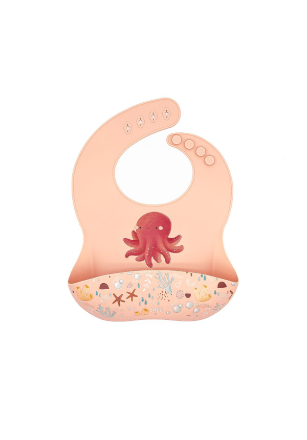 Babero de silicona Pulpo SASSI