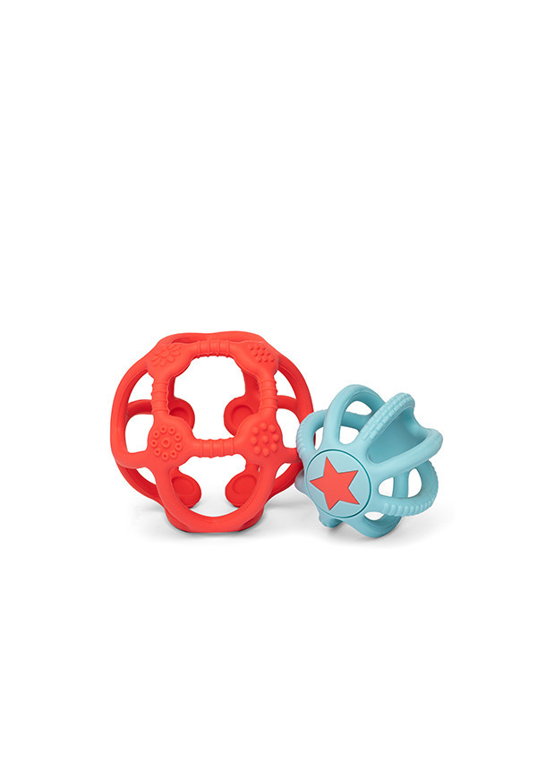Sensory balls set of 2 Orange and Blue LITTLE L