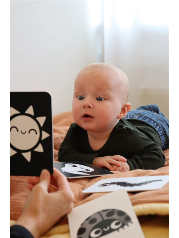 Cartas de contrastes para bebés