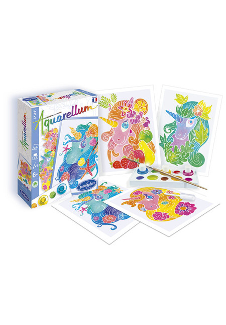 Aquarellum Mini Licornes SENTOSPHERE