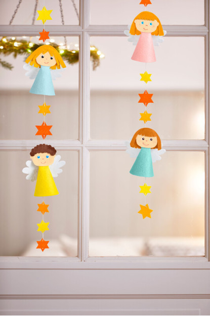 Set Creativo - Guirnalda de Fieltro Ángel HABA Set Creativo - Guirnalda de Fieltro Ángel HABA