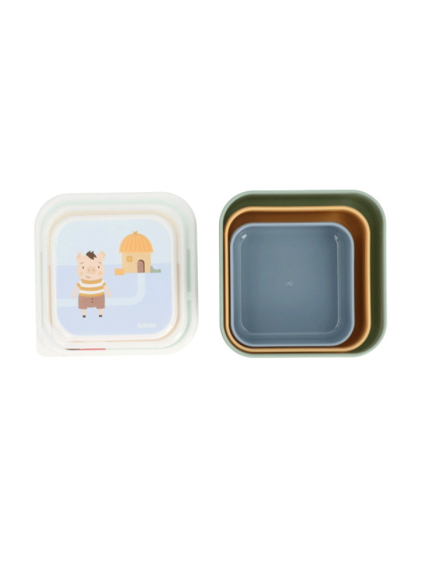 3 Cajas Almuerzo The Three Little Pigs