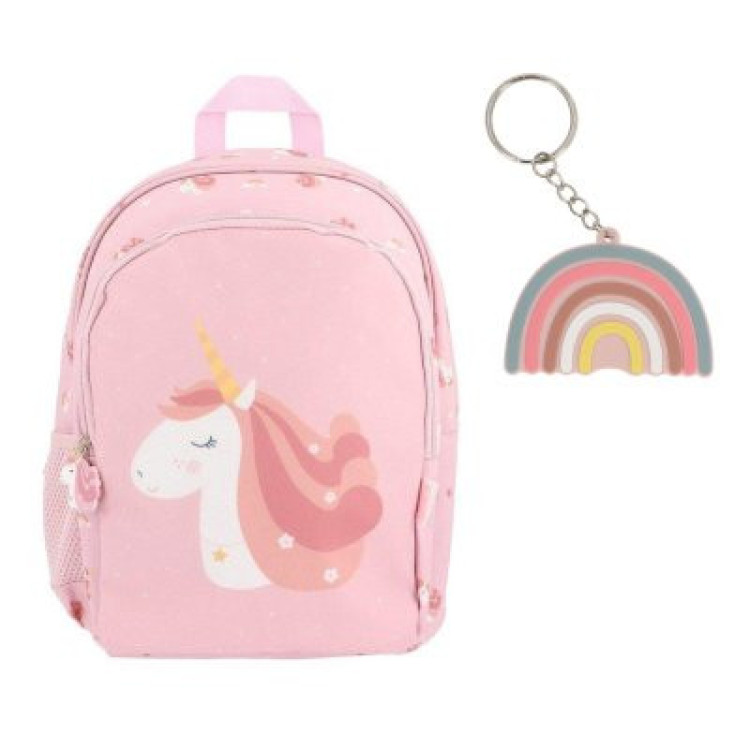 Mochila Mediana Magical Unicorn + Llavero