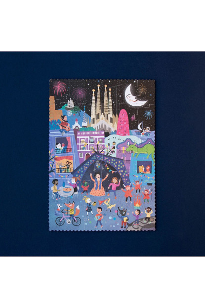 Night and day in Barcelona puzzle LONDJI