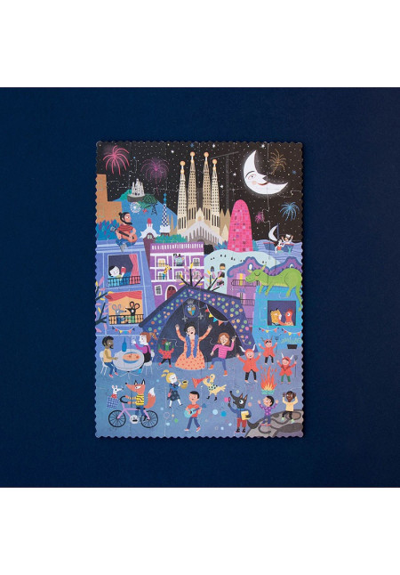 Night and day in Barcelona puzzle LONDJI
