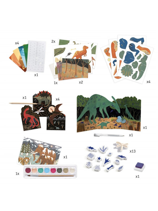 Cofre multiactividades El mundo de los dinosaurios DJECO
