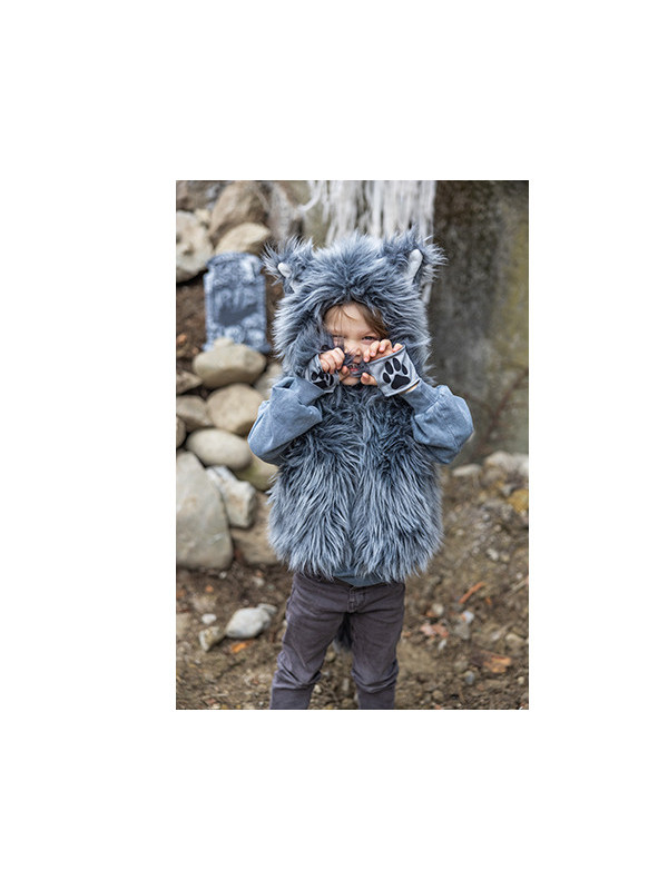 Chaleco de Lobo con guantes TALLA 3-5 AÑOS GREAT PRETENDERS