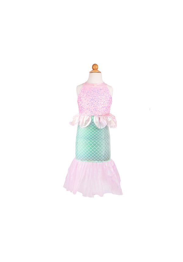 VESTIDO DE SIRENA ROSA TALLA 3-4 AÑOS GREAT PRETENDERS