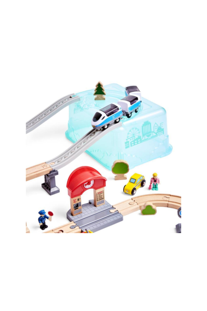 Juego de Bloques de Construcción Tren de Ciudad HAPE