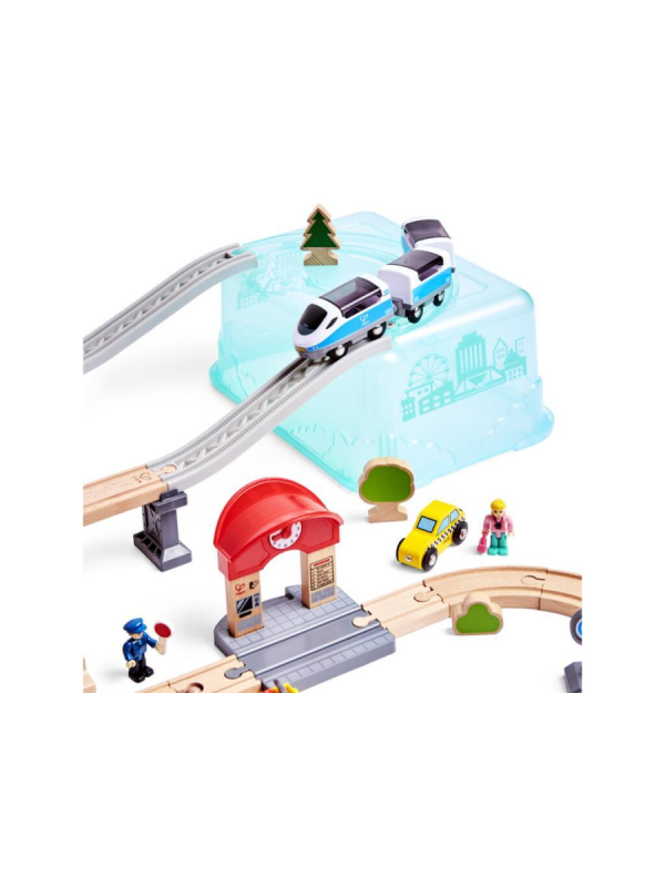 Juego de Bloques de Construcción Tren de Ciudad HAPE