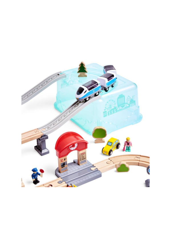Juego de Bloques de Construcción Tren de Ciudad HAPE