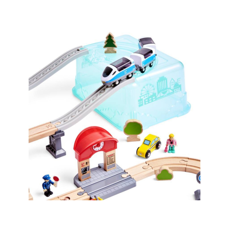Juego de Bloques de Construcción Tren de Ciudad HAPE