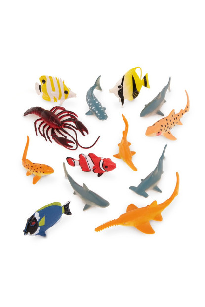 Terra Tubo de 14 animales marinos 5-12 cm