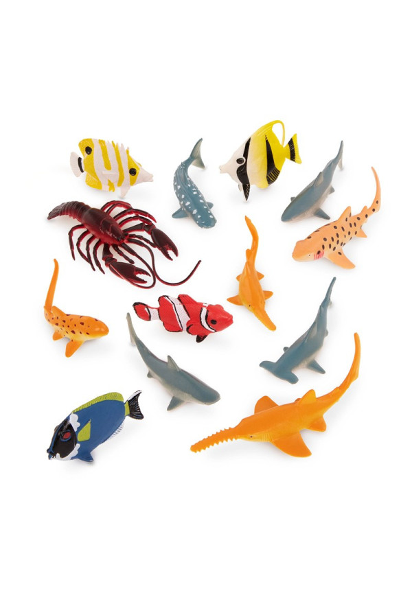Terra Tubo de 14 animales marinos 5-12 cm