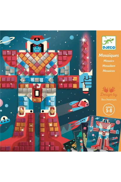 Collage Cuadros de mosáicos Space battle DJECO