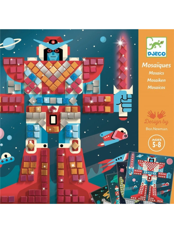 Collage Cuadros de mosáicos Space battle DJECO