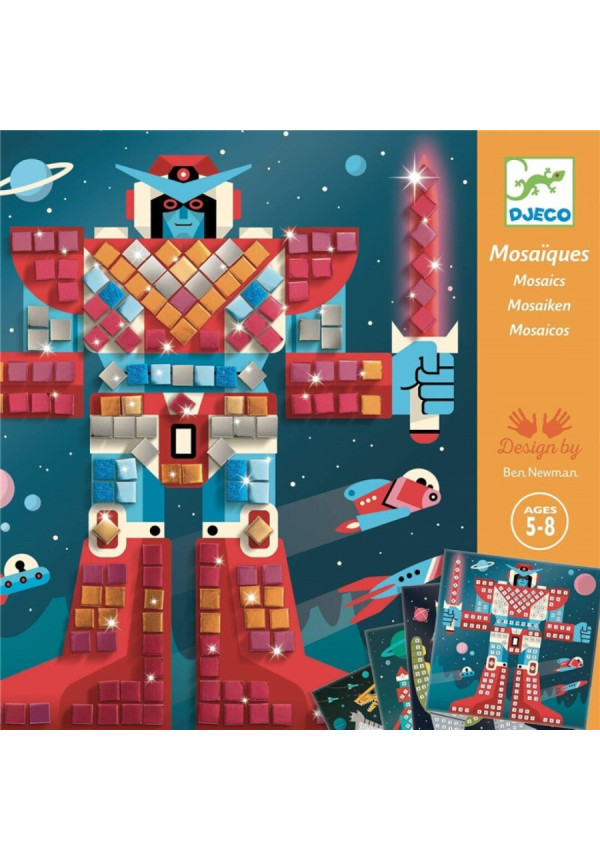 Collage Cuadros de mosáicos Space battle DJECO