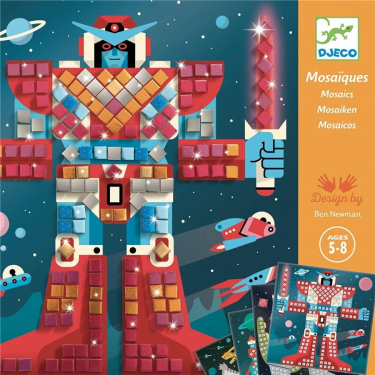 Collage Cuadros de mosáicos Space battle DJECO
