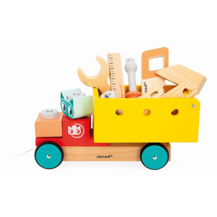 BRICO'KIDS - CAMIÓN DE TIRAR BRICOLAJE JANOD
