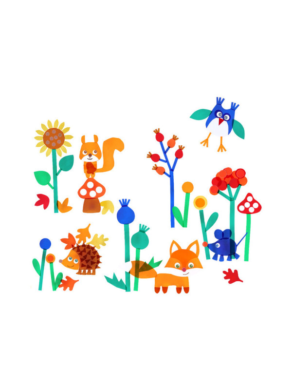 Set Creativo - Imágenes para Ventanas ¡Hola, Animales del Bosque! HABA Set Creativo - Imágenes para Ventanas ¡Hola, Animales del Bosque! HABA