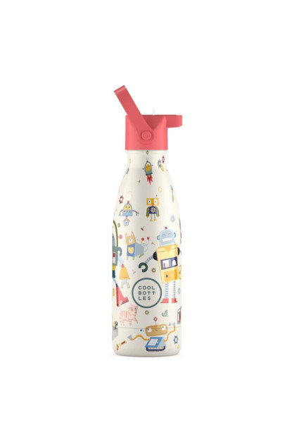 The Kids Bottle - Messy Robots 350ml The Kids Bottle - Messy Robots 350ml