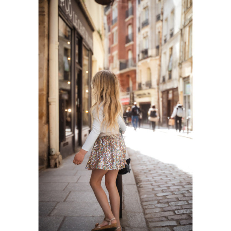 FALDA DE LENTEJUELAS TALLA 4-6 AÑOS GREAT PRETENDERS