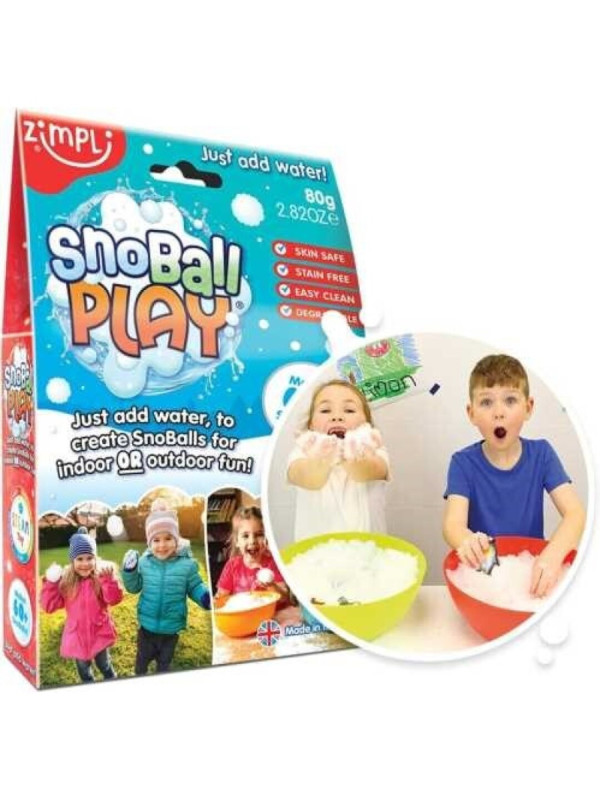  SNOBALL PLAY- 80 gramos 60 bolas ZIMPLIKIDS