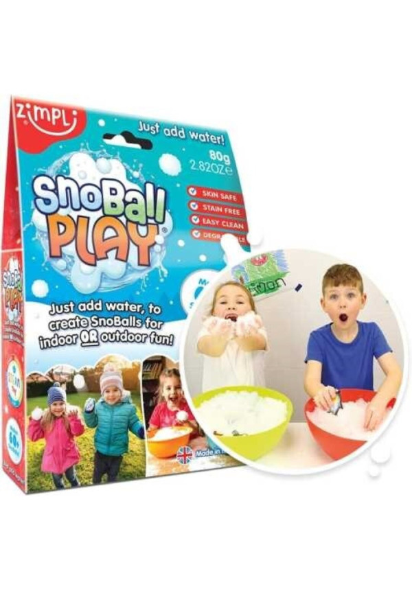  SNOBALL PLAY- 80 gramos 60 bolas ZIMPLIKIDS