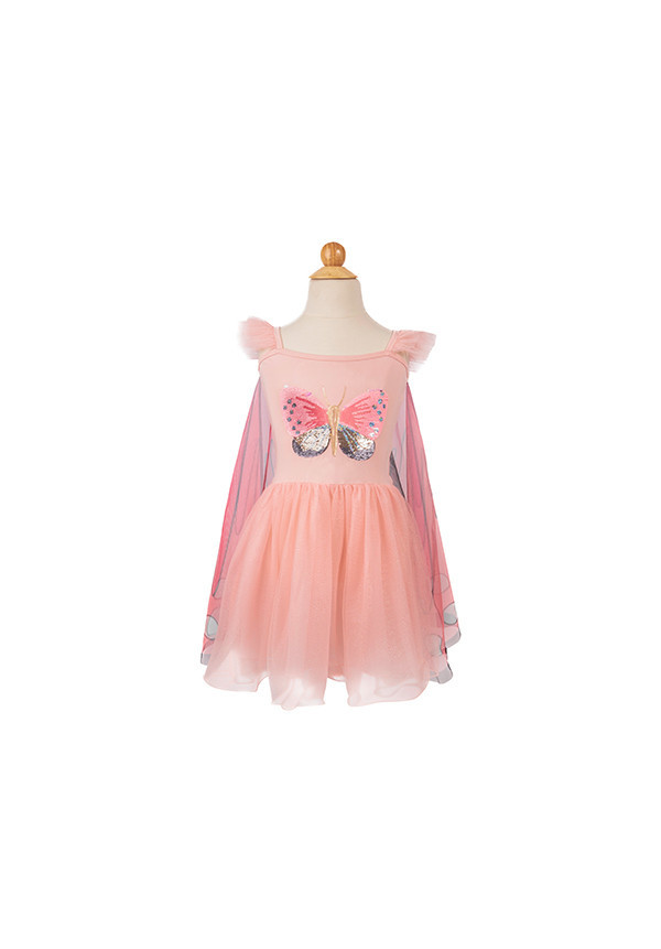 VESTIDO DE MARIPOSA ROSA TALLA 5-6 GREAT PRETENDERS