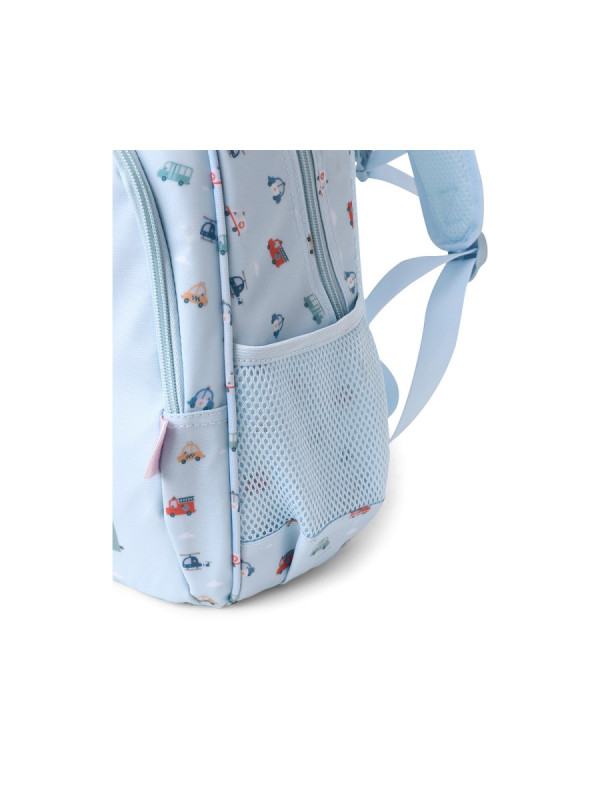 Mochila Mediana City Cars + Llavero 