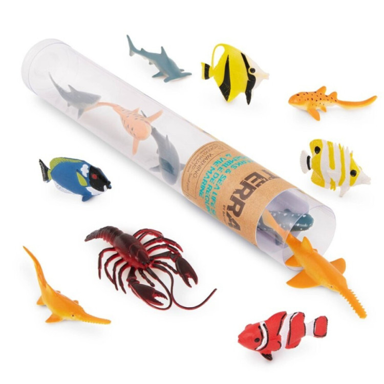 Terra Tubo de 14 animales marinos 5-12 cm