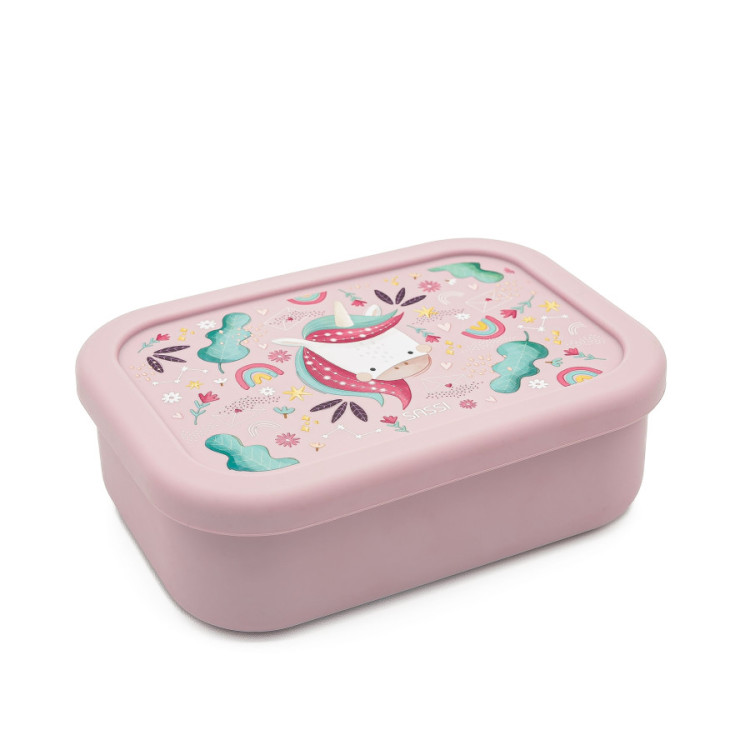 Caja almuerzo de silicona Unicornio SASSI