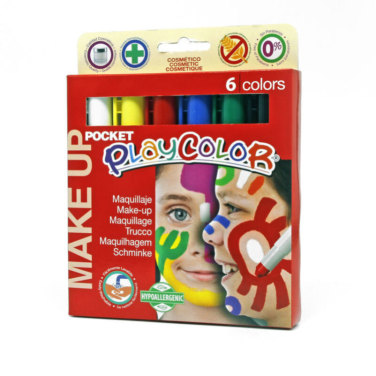 6 Make Up Playcolor Pocket 6 Col. Basic