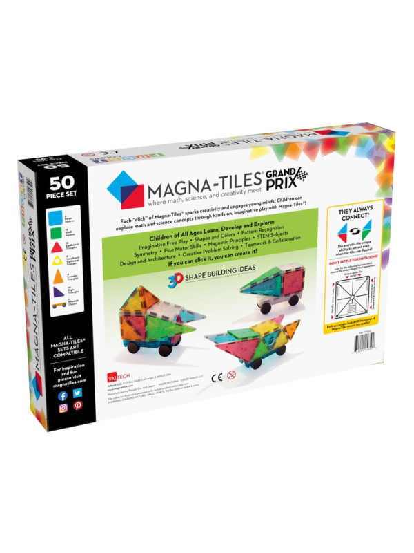 MAGNA-TILES Grand Prix Set 50pcs