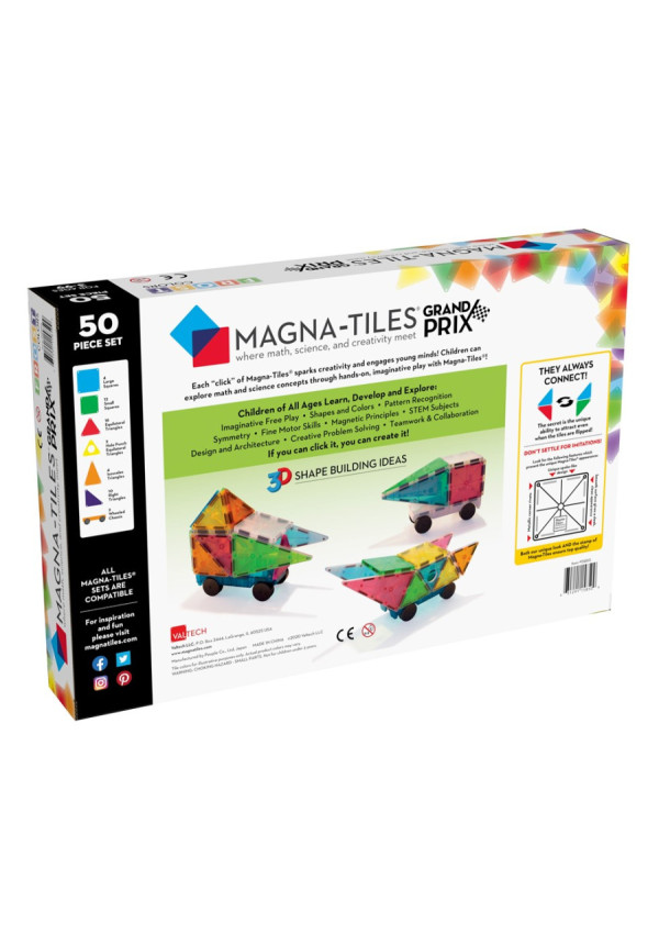 MAGNA-TILES Grand Prix Set 50pcs