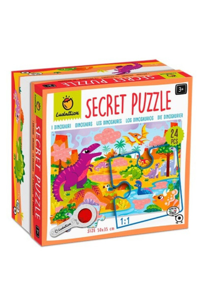 Secret Puzzle - Dinosaurios LUDATTICA Secret Puzzle - Dinosaurios LUDATTICA