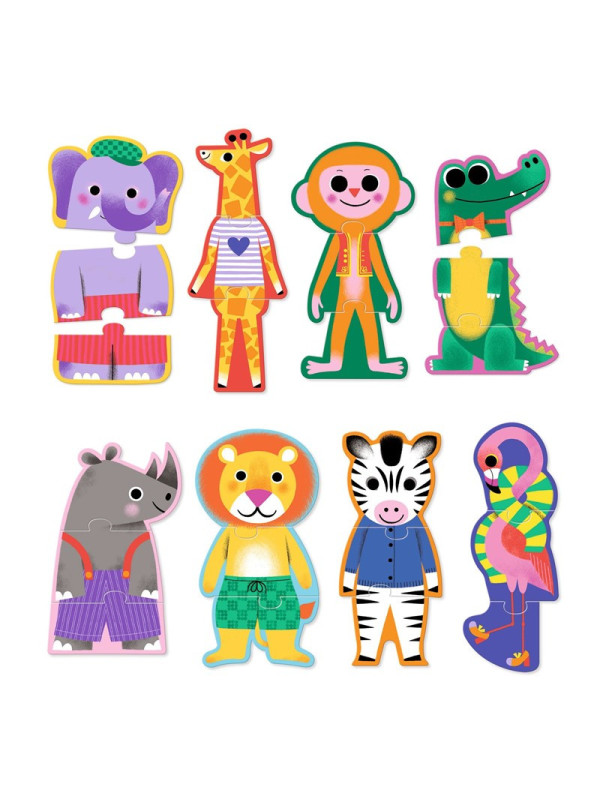 Educativos Puzzle dúo Trio Savana DJECO
