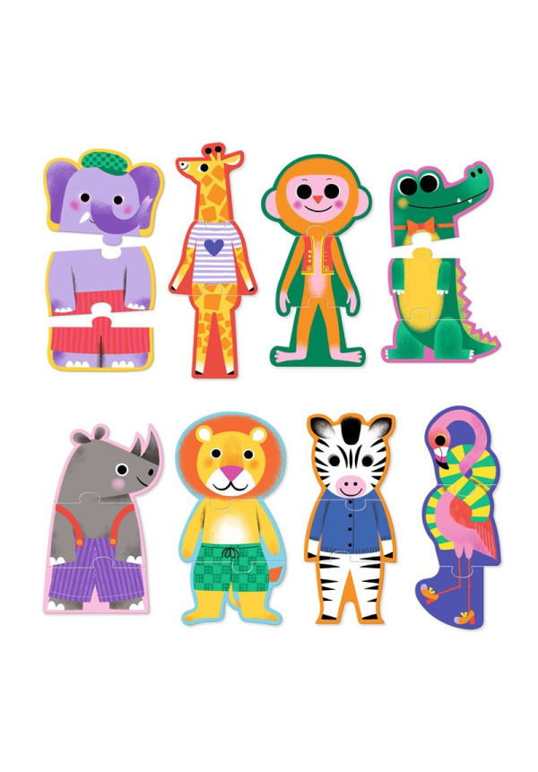 Educativos Puzzle dúo Trio Savana DJECO