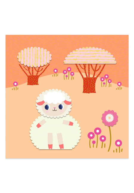 Collage Recortar con bordes decorativos DJECO