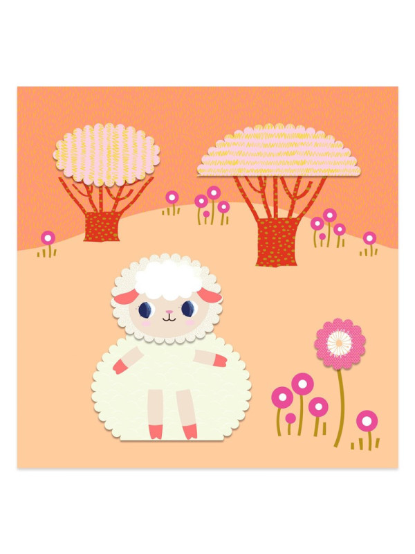 Collage Recortar con bordes decorativos DJECO