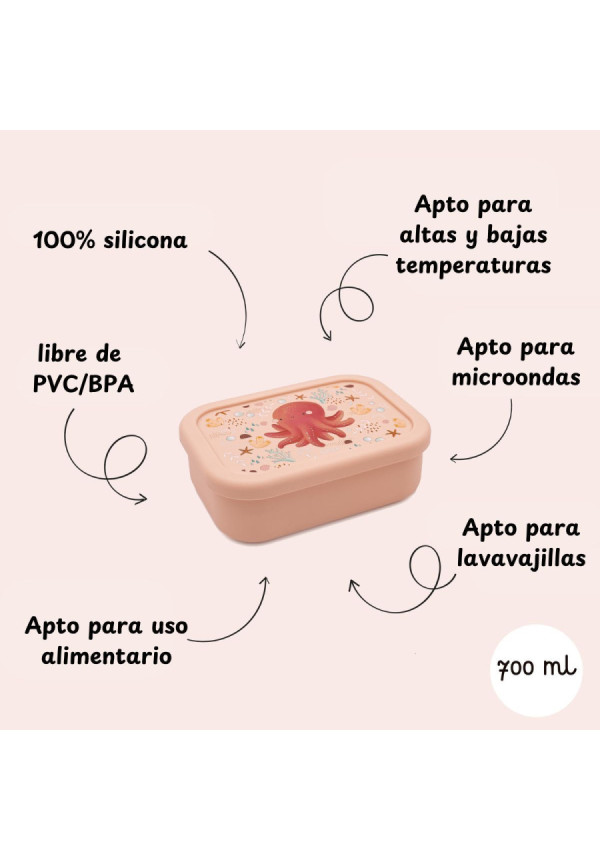 Caja almuerzo de silicona Pulpo SASSI