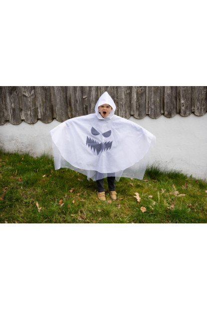Spooky Ghost Poncho TALLA 3-4 GREAT PRETENDERS