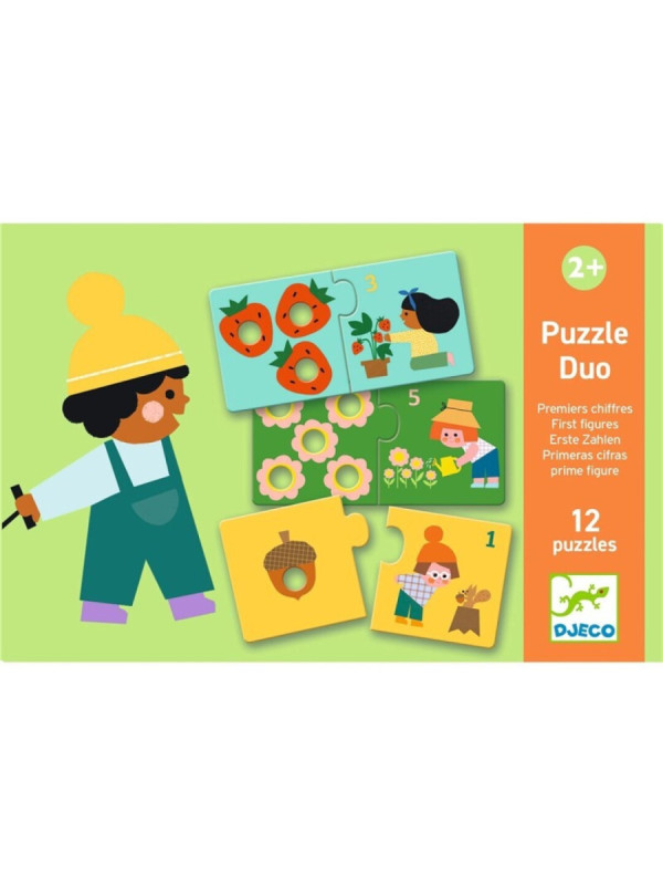 Educativos Puzzle dúo Primeras cifras DJECO
