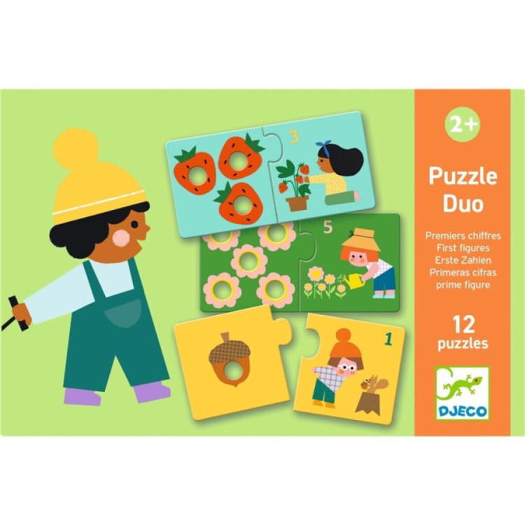 Educativos Puzzle dúo Primeras cifras DJECO