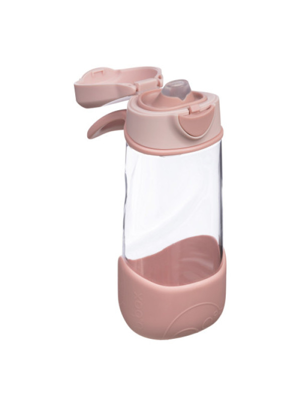 Botella tritán con boquilla y asa 450ml B.Box - Blush Crush