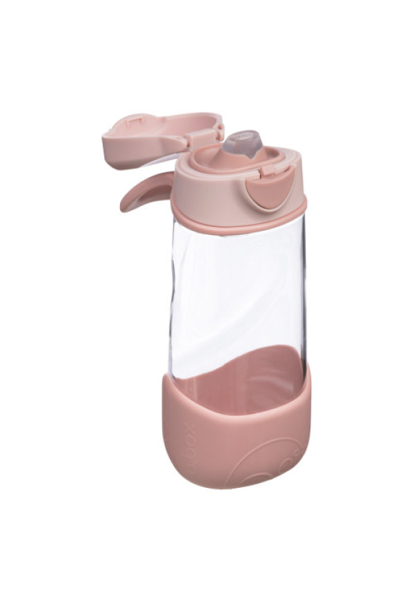 Botella tritán con boquilla y asa 450ml B.Box - Blush Crush
